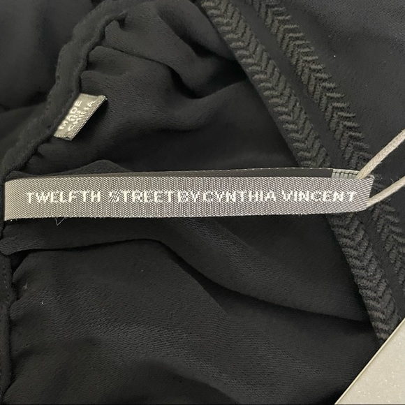 TWELFTH STREET BY CYNTHIA VINCENT NWT BLACK INDIAN JUMPSUIT IN BLACK MEDIUM - Picture 6 of 10